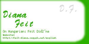 diana feit business card